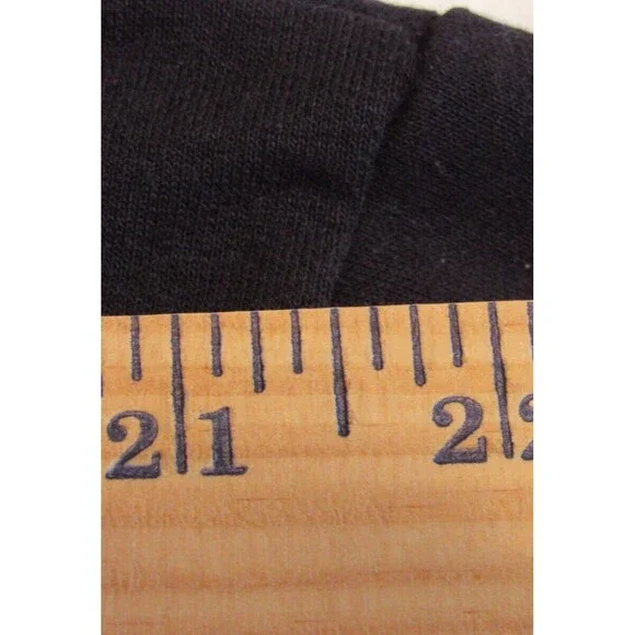 THE ROLLING STONES Womens Black Crop Top Tongue Logo Long Sleeve Size XL NWT - Picture 7 of 8